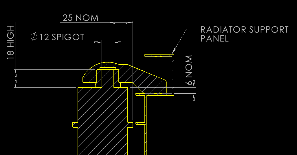 VE Radiator Top Supports - LS Motors into Holden HQ-WB