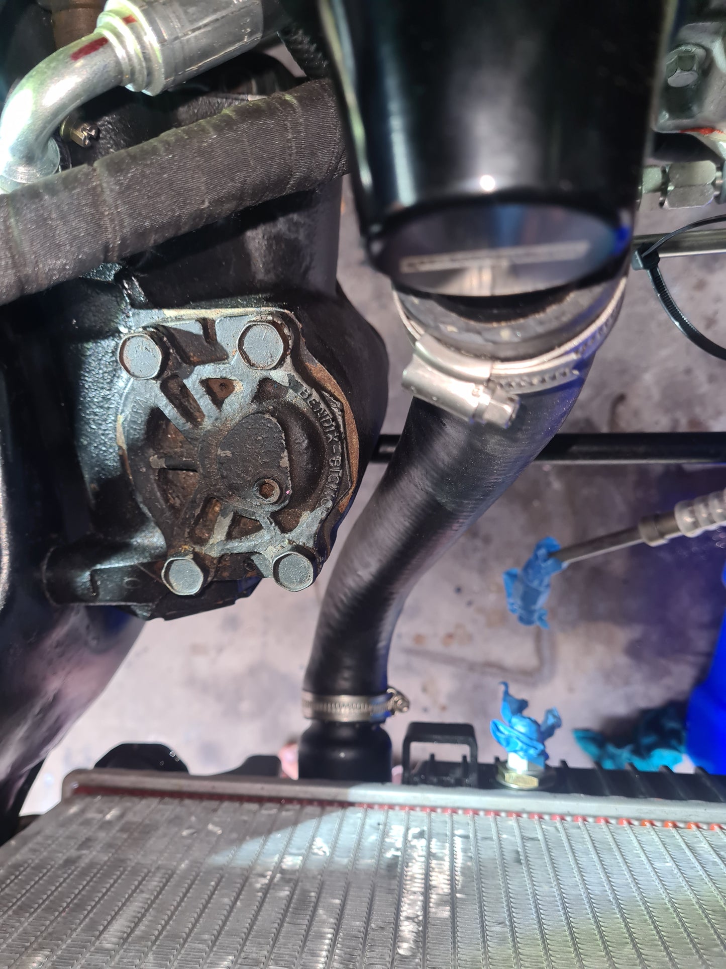 VE Commodore Radiator Straight Spigot - LS Motors into Holden HQ-WB